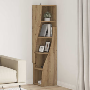 Vidaxl hoekkast 32x32x140cm bewerkt hout artisan eiken