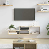 Vidaxl tv-stand 120x25x28,5cm bewerkt hout
