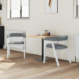 Vidaxl eettafelstoelen 2 st massief rubberhout wit 54 x 57 x 73 cm