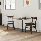 Vidaxl eettafelstoelen 2 st massief rubberhout licht bruin
