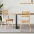 Vidaxl eettafelstoelen 2 st massief rubberhout naturel 43 x 54 x 89 cm
