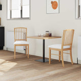 Vidaxl eettafelstoelen 2 st massief rubberhout naturel