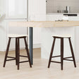 Vidaxl eettafelstoelen 2 st massief rubberhout licht bruin