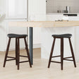 Vidaxl eettafelstoelen 2 st massief rubberhout licht bruin
