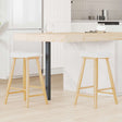 Vidaxl eettafelstoelen 2 st massief rubberhout naturel 46 x 37 x 63 cm