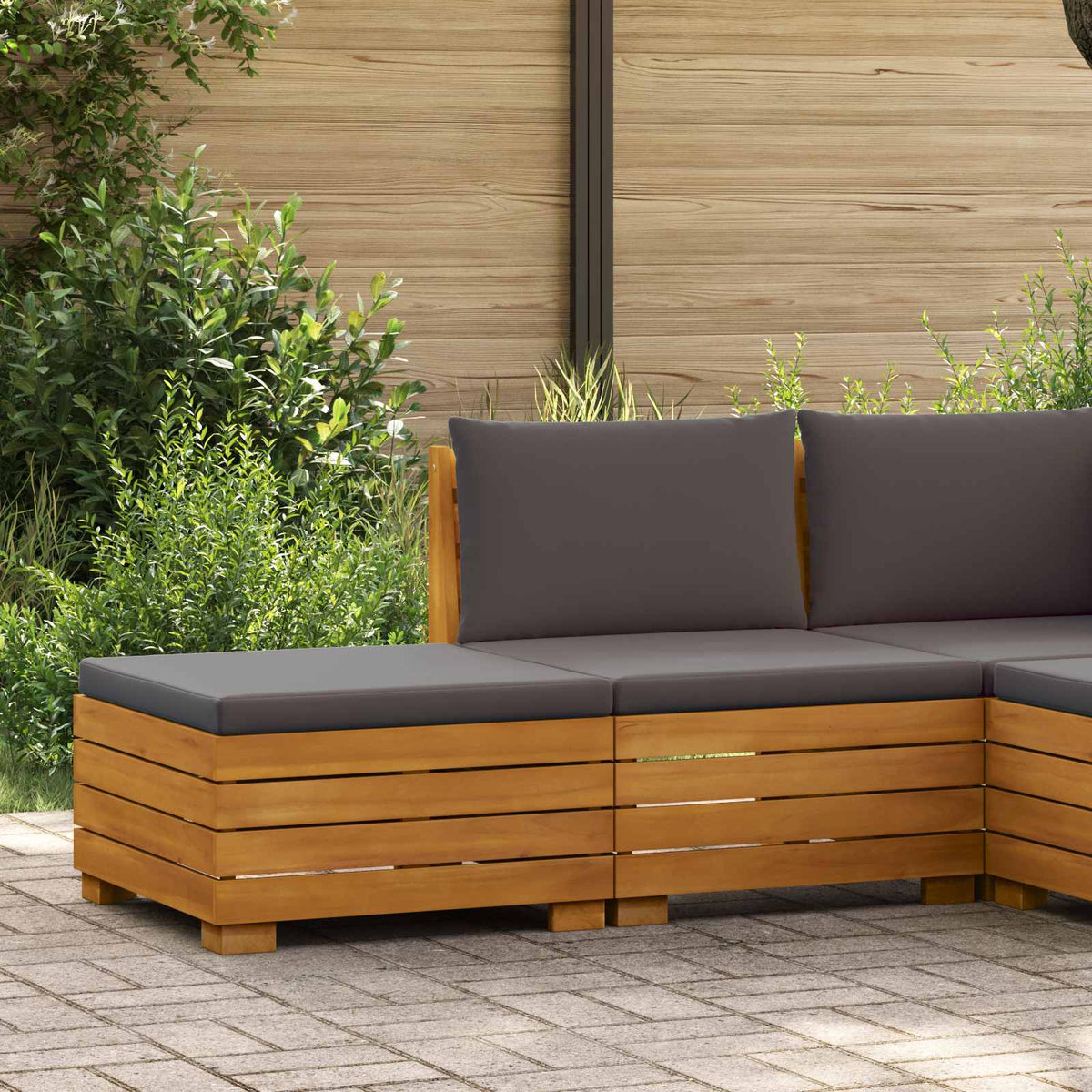 Vidaxl tuin loungeset 2 st 2-zits massief acaciahout bruin