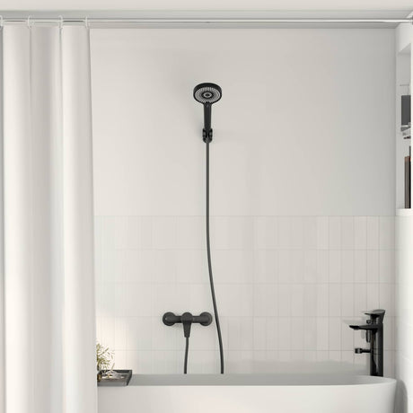 Vidaxl doucheset zwart g 1 2 inch koper