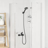 Vidaxl doucheset zwart g 1 2 inch