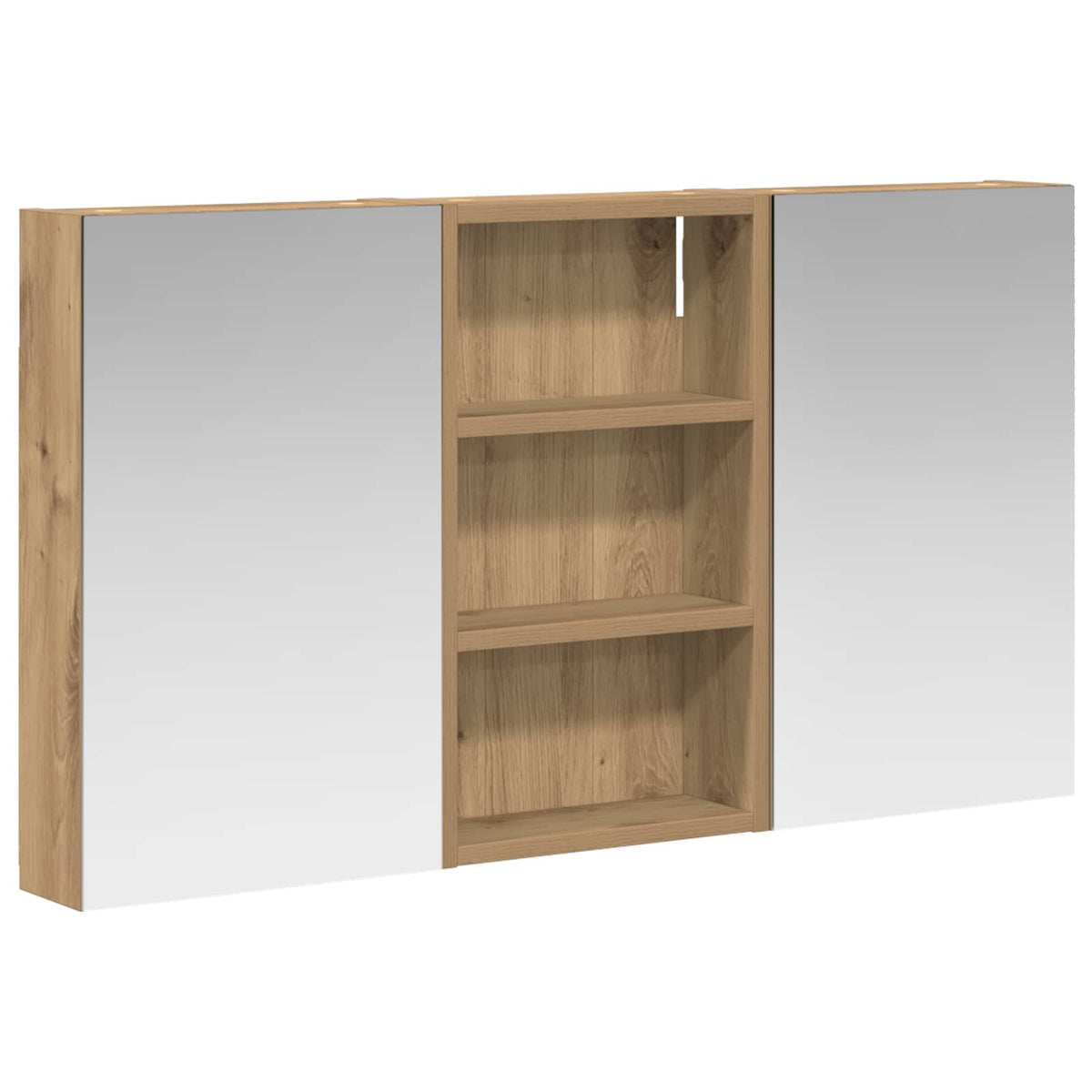 Vidaxl badkamerkastenset 3 st 90 x 10,5 x 50 cm bewerkt hout