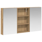 Vidaxl badkamerkastenset 3 st 90 x 10,5 x 50 cm bewerkt hout