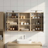 Vidaxl badkamerkastenset 3 st 90 x 10,5 x 50 cm bewerkt hout