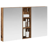Vidaxl badkamerkastenset 3 st 100 x 10,5 x 60,5 cm bewerkt hout