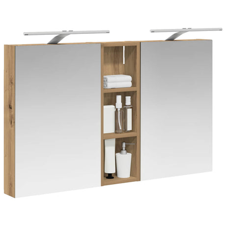 Vidaxl badkamerkastenset 3 st 100 x 10,5 x 60,5 cm bewerkt hout