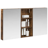 Vidaxl badkamerkastenset 3 st 110 x 10,5 x 60,5 cm bewerkt hout