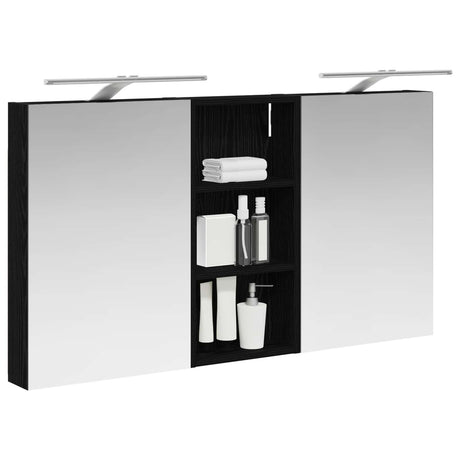 Vidaxl badkamerkastenset 3 st 110 x 10,5 x 60,5 cm bewerkt hout