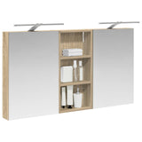 Vidaxl badkamerkastenset 3 st 110 x 10,5 x 60,5 cm bewerkt hout