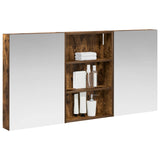 Vidaxl badkamerkastenset 3 st 120 x 10,5 x 60,5 cm bewerkt hout