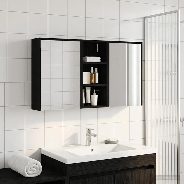 Vidaxl badkamerkastenset 3 st 116 x 16 x 62,5 cm bewerkt hout