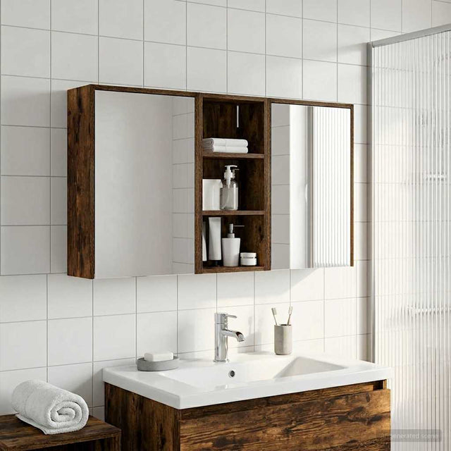 Vidaxl badkamerkastenset 3 st 116 x 16 x 62,5 cm bewerkt hout