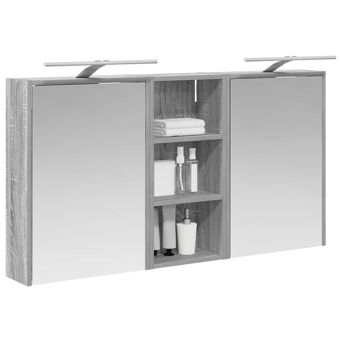 Vidaxl badkamerkastenset 3 st 116 x 16 x 62,5 cm bewerkt hout