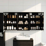 Vidaxl badkamerkastenset 3 st 126 x 16 x 62.5 cm bewerkt hout