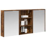 Vidaxl badkamerkastenset 3 st 126 x 16 x 62.5 cm bewerkt hout