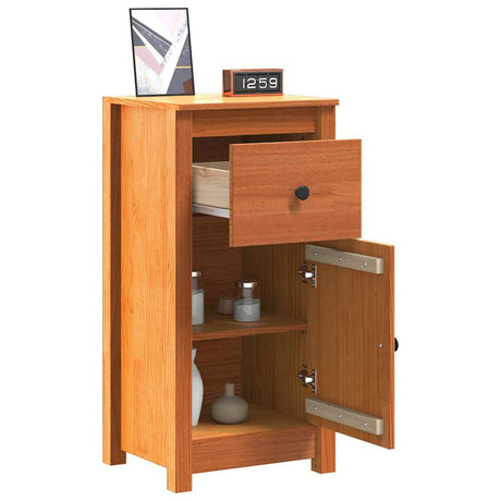 Vidaxl dressoir wasbruin 39 x 34,5 x 80 cm massief grenenhout