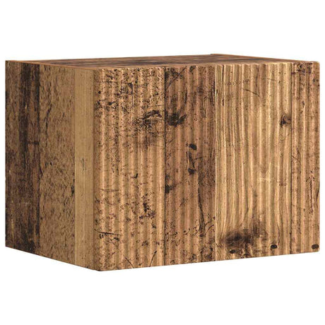 Vidaxl tv wandkast 39 x 31 x 29,5 cm oud hout bewerkt hout