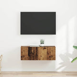 Vidaxl tv wandkast 2 st oud hout bewerkt hout