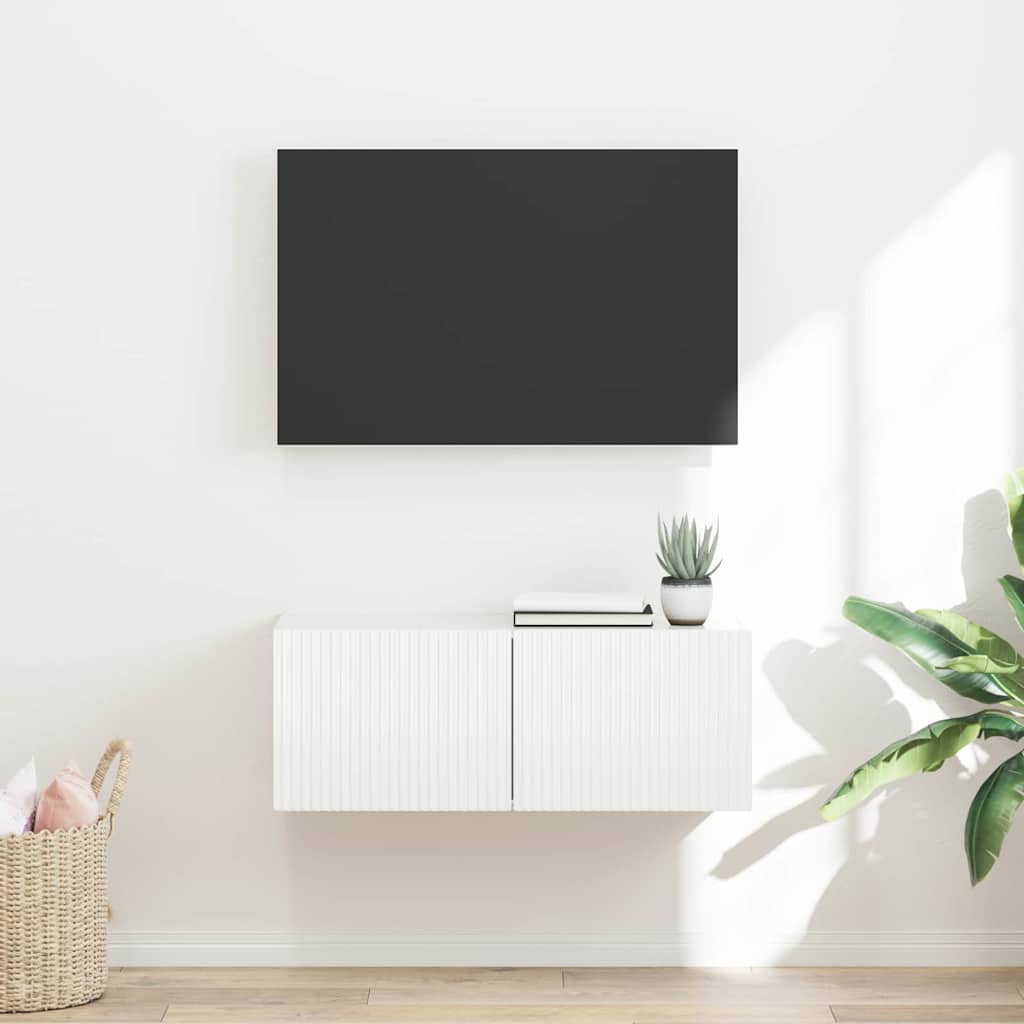 Vidaxl tv wandkast 78,5 x 30 x 29,5 cm wit bewerkt hout