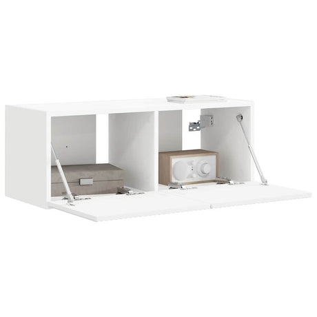 Vidaxl tv wandkast 78,5 x 30 x 29,5 cm wit bewerkt hout
