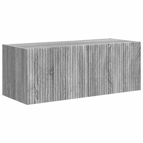 Vidaxl tv wandkast 78,5 x 30 x 29,5 cm grijs sonoma bewerkt hout