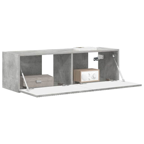 Vidaxl tv wandkast 98 x 31 x 29,5 cm betongrijs bewerkt hout