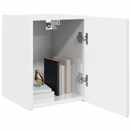 Vidaxl tv wandkast 30 x 31 x 40 cm glanzend wit bewerkt hout