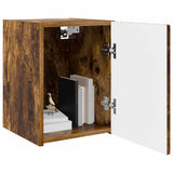 Vidaxl tv wandkast 30 x 31 x 40 cm gerookt eiken bewerkt hout