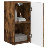 Vidaxl tv wandkast 30 x 31 x 60 cm gerookt eiken bewerkt hout