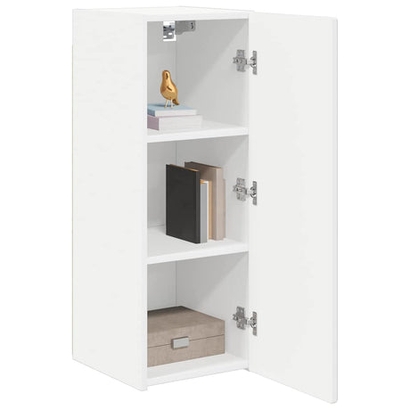 Vidaxl tv wandkast 2 st wit bewerkt hout