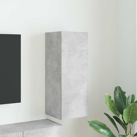 Vidaxl tv wandkast 30 x 31 x 80 cm betongrijs bewerkt hout