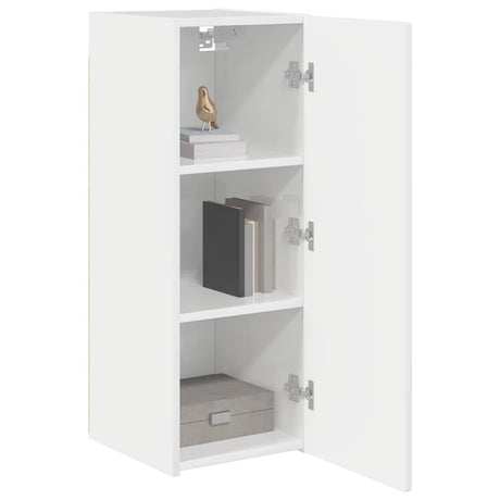 Vidaxl tv wandkast 30 x 31 x 80 cm glanzend wit bewerkt hout