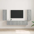 Vidaxl tv wandkast 2 st grijs sonoma bewerkt hout