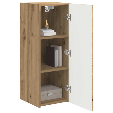 Vidaxl tv wandkast 30 x 31 x 80 cm ambachtelijk eiken bewerkt hout