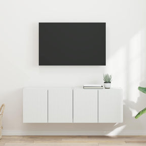 Vidaxl tv-wandkast 2 st wit bewerkt hout