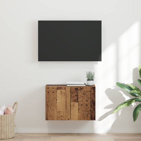 Vidaxl tv-wandkast 59,5 x 31 x 40 cm oud hout bewerkt hout