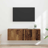 Vidaxl tv-wandkast 2 st oud hout bewerkt hout