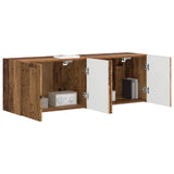 Vidaxl tv-wandkast 2 st oud hout bewerkt hout