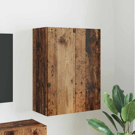 Vidaxl tv-wandkast 59,5 x 31 x 80 cm oud hout bewerkt hout