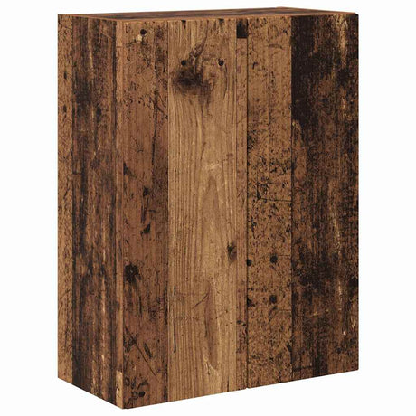 Vidaxl tv-wandkast 59,5 x 31 x 80 cm oud hout bewerkt hout