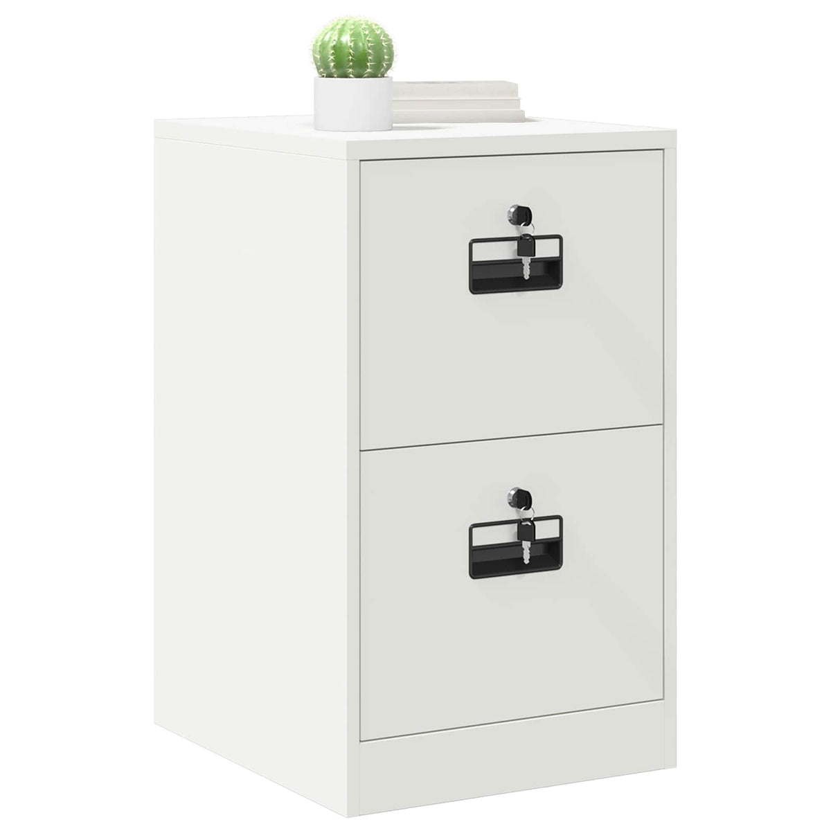 Vidaxl bestandenkast met lade wit 44 x 50 x 74,5 cm koudgewalst staal