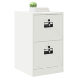 Vidaxl bestandenkast met lade wit 44 x 50 x 74,5 cm koudgewalst staal