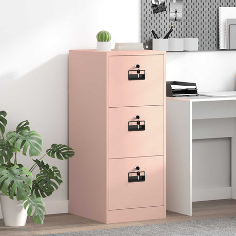 Vidaxl bestandenkast roze 44 x 50 x 106,5 cm koudgewalst staal